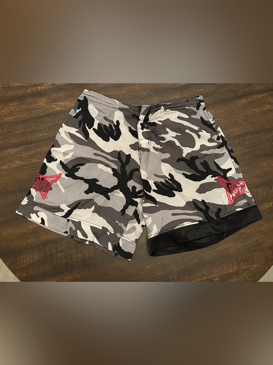 Tapout Other - Tapout Men's MMA Fight Shorts Camo Black Gray White Red-Size 36